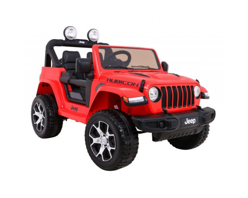 4x4 électrique enfant Jeep Wrangler 2 places Rubicon rouge 12V, 4 moteurs 35w, télécommande parentale 2.4 Ghz Voitures électr...