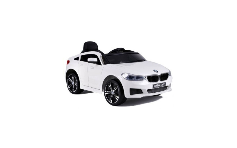 Voiture électrique enfant BMW Série 6 GT 50w blanc 12V, 2 moteurs 2