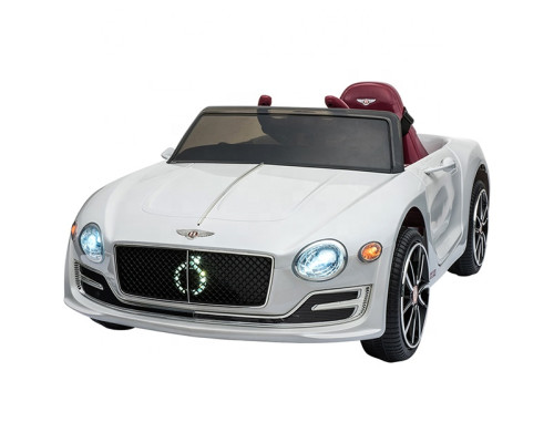 Voiture électrique enfant Bentley 12V blanc, 2 moteurs 35w, télécommande parentale 2.4 GHz Voitures électriques