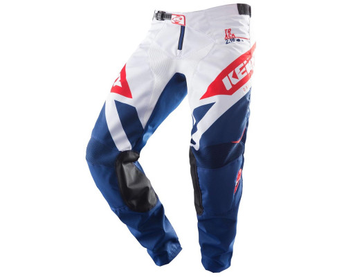Pantalon motocross Kenny track enfant - bleu/blanc
